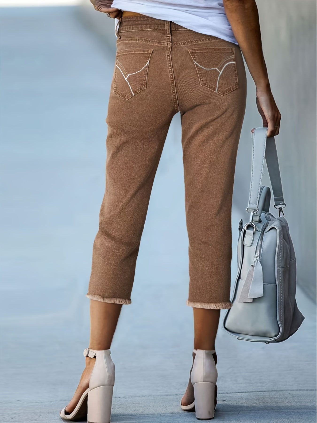 Clara | Jeans Capri che Modellano e Si Muovono con Te