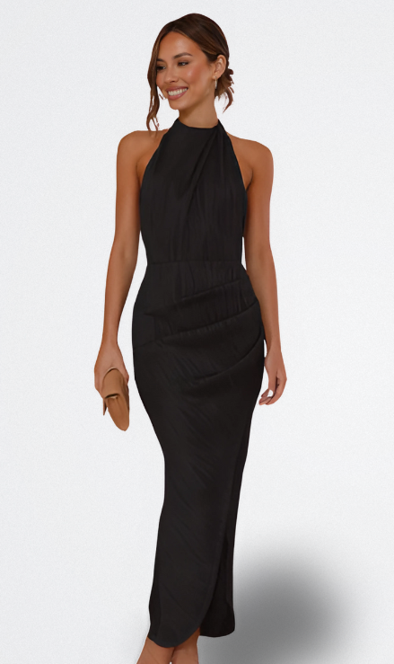 Abito midi plissettato