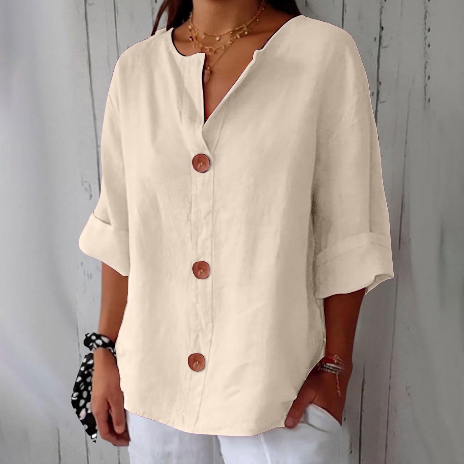 Blusa in Lino Casual
