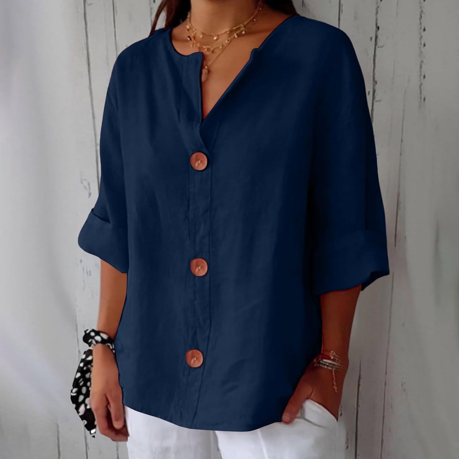 Blusa in Lino Casual