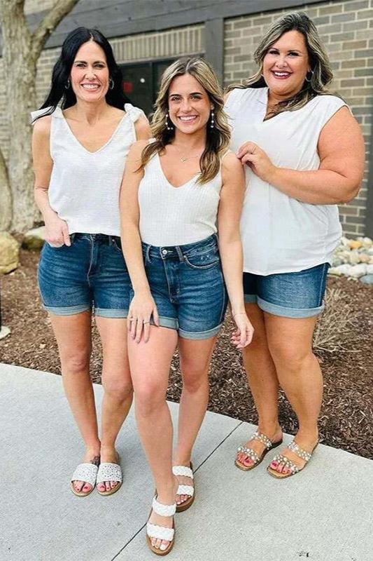 Avery™ - Pantaloni Corti in Denim Casual