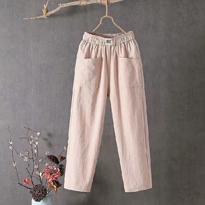OLIVIA™ - Pantaloni in misto lino