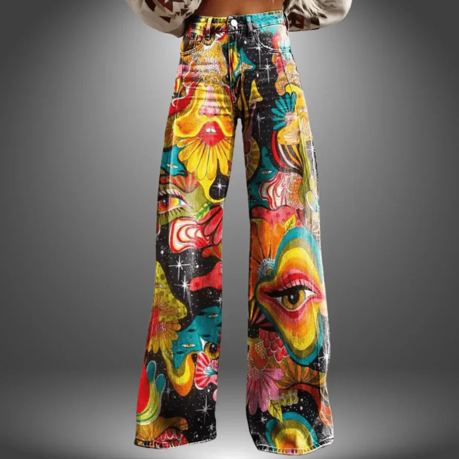 Olivia | Pantalone d’Arte per Donne Che Osano