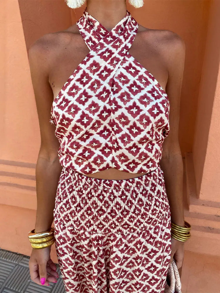 Mickay - Elegante abito midi arricciato con spalle scoperte